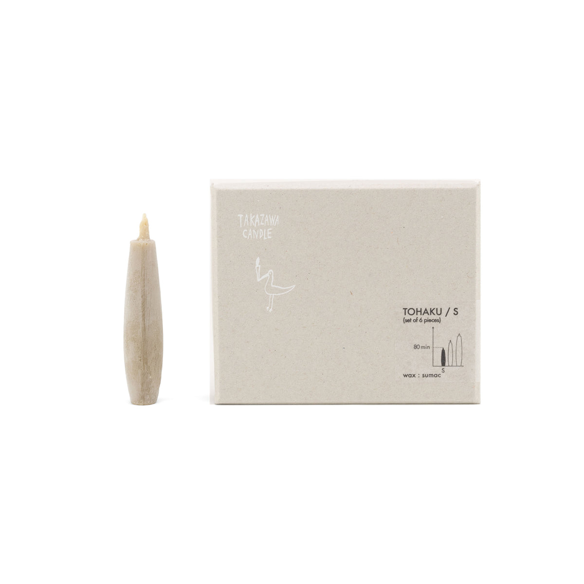 Tohaku Japanese Candles, Small