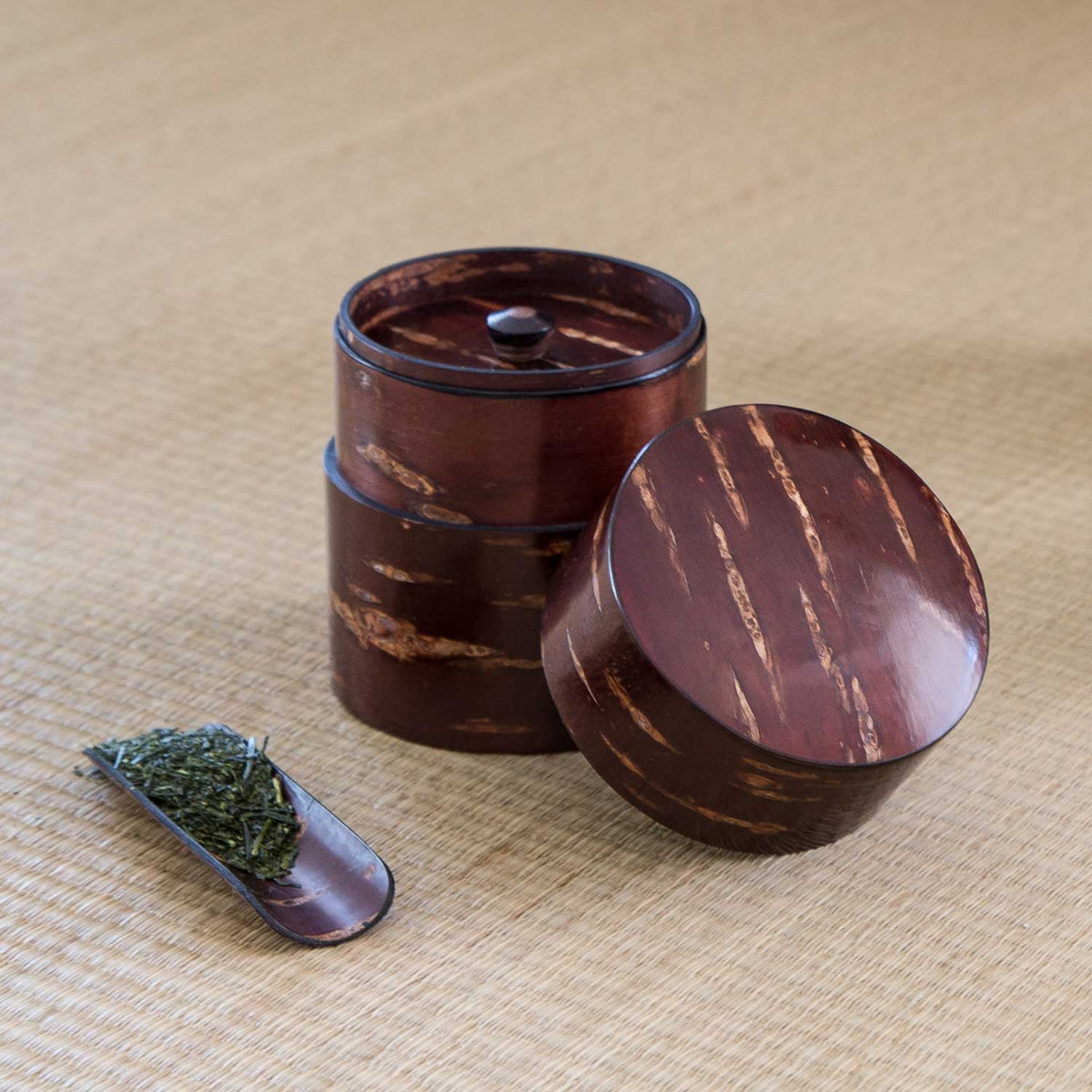 Tea Canister - Kizutsu - Short-Tea Canister-Denshiro-JINEN