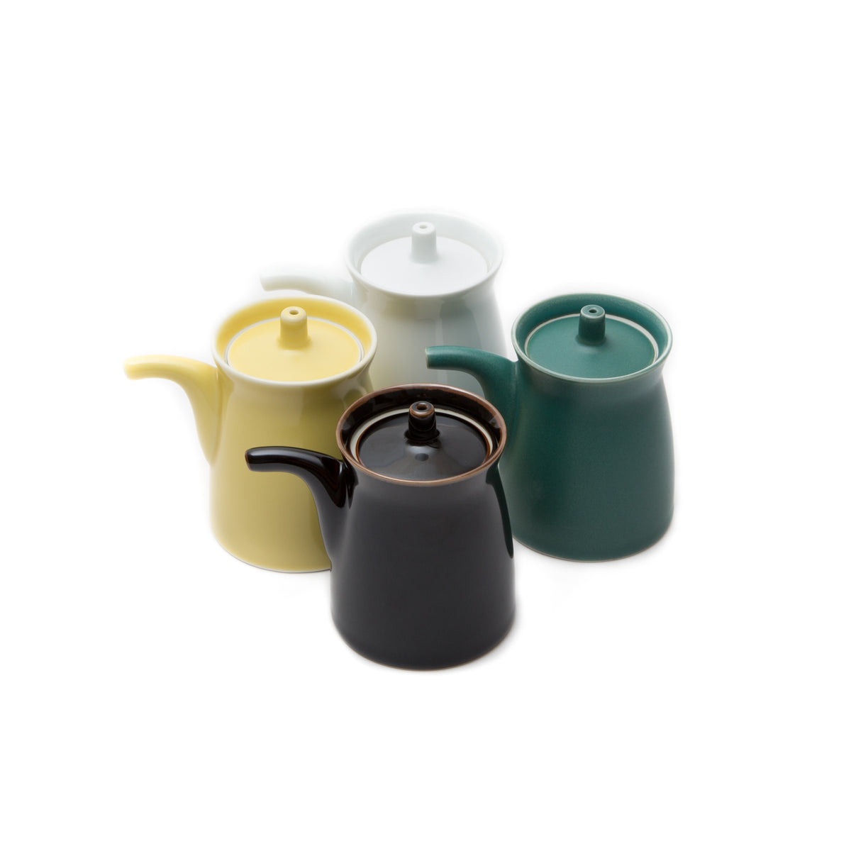 G-Type Soy Sauce Dispenser-Soy Sauce Dispenser-Hakusan Porcelain-Black-JINEN