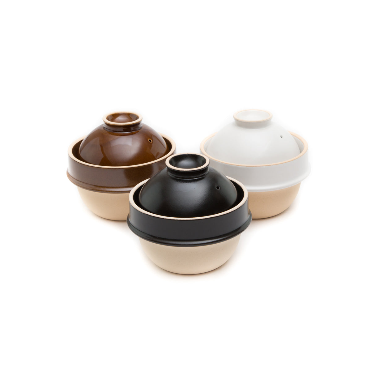 Kamacco - Rice Cooker-Rice Cooker-Tsukamoto Pottery-Black-JINEN