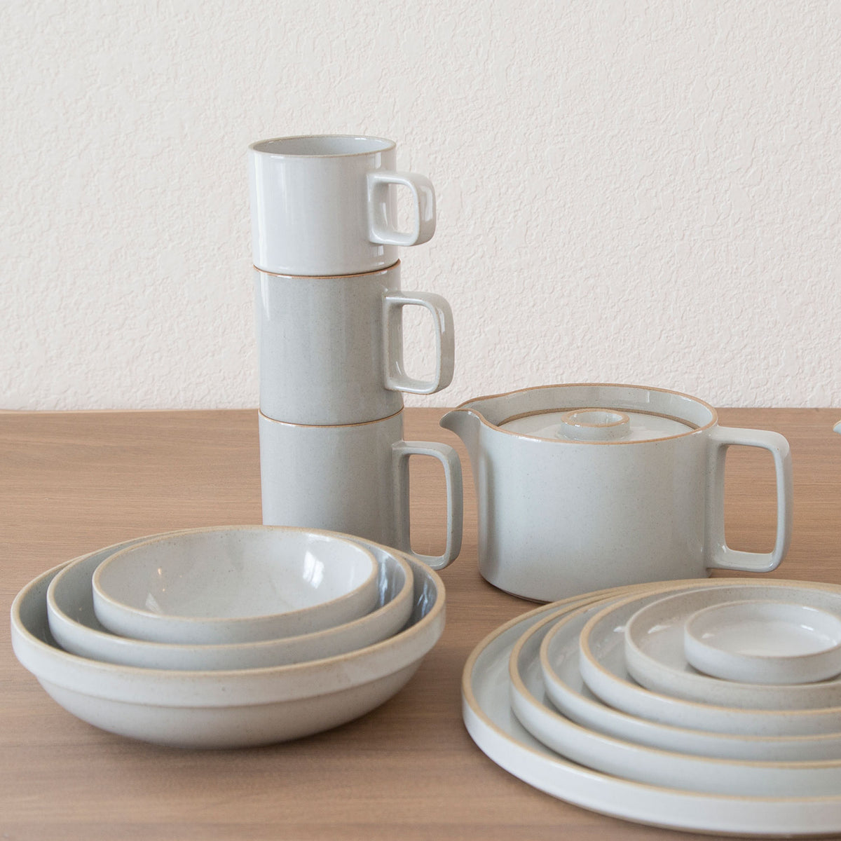 Mug, Gloss Gray-Mug-Hasami Porcelain-11 oz-JINEN