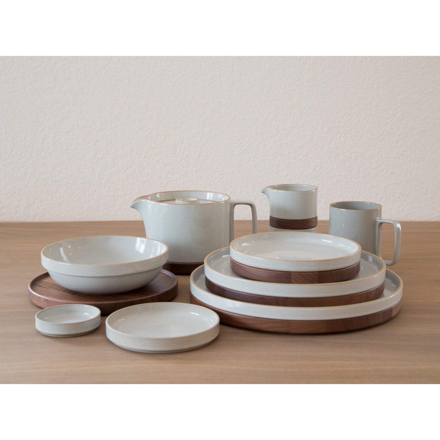 Plate, Gloss Gray-Plate-Hasami Porcelain-3.25