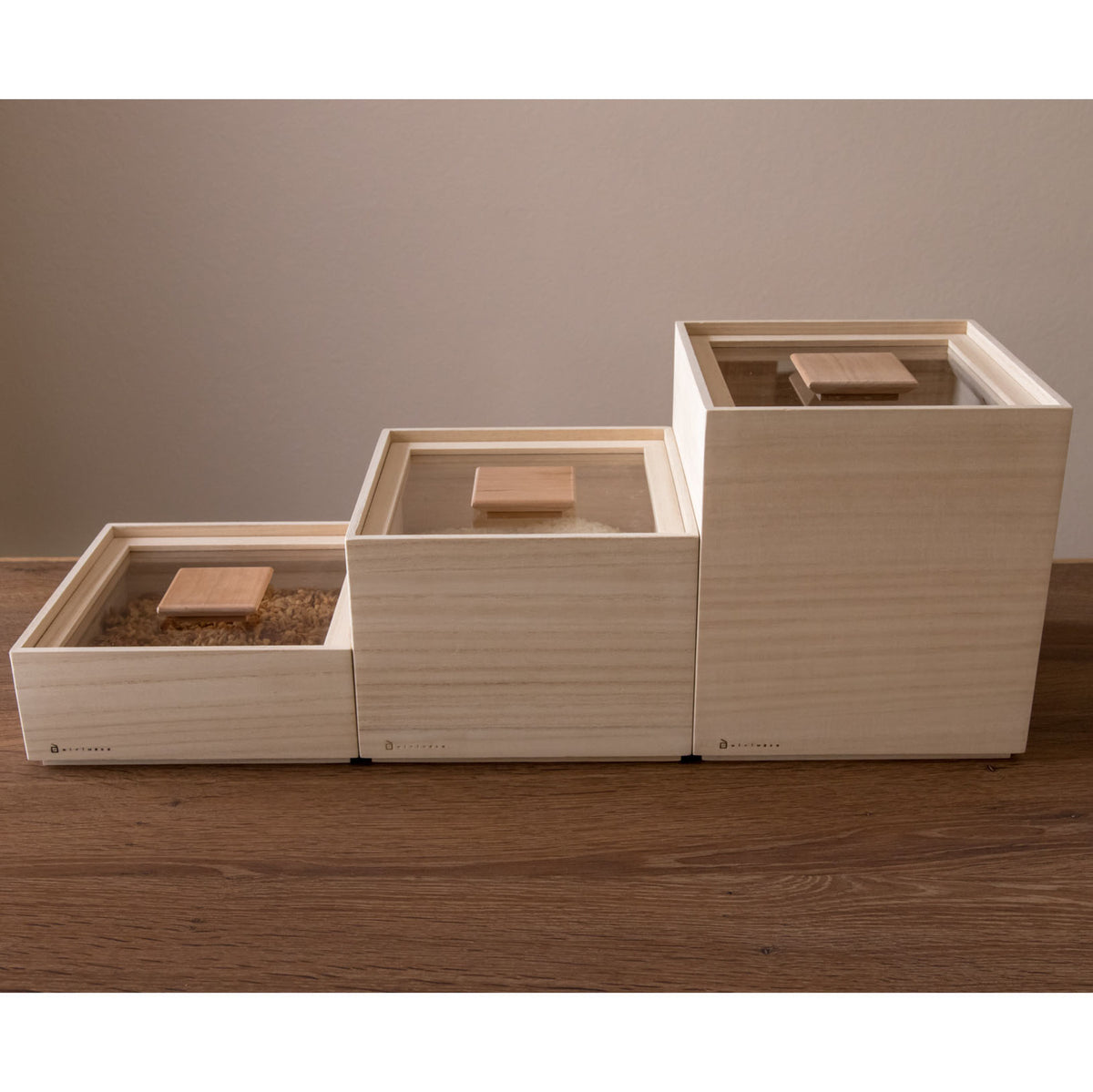 Rice Bin - Medium (3 kg)-Bin-Masuda Kiribako-JINEN