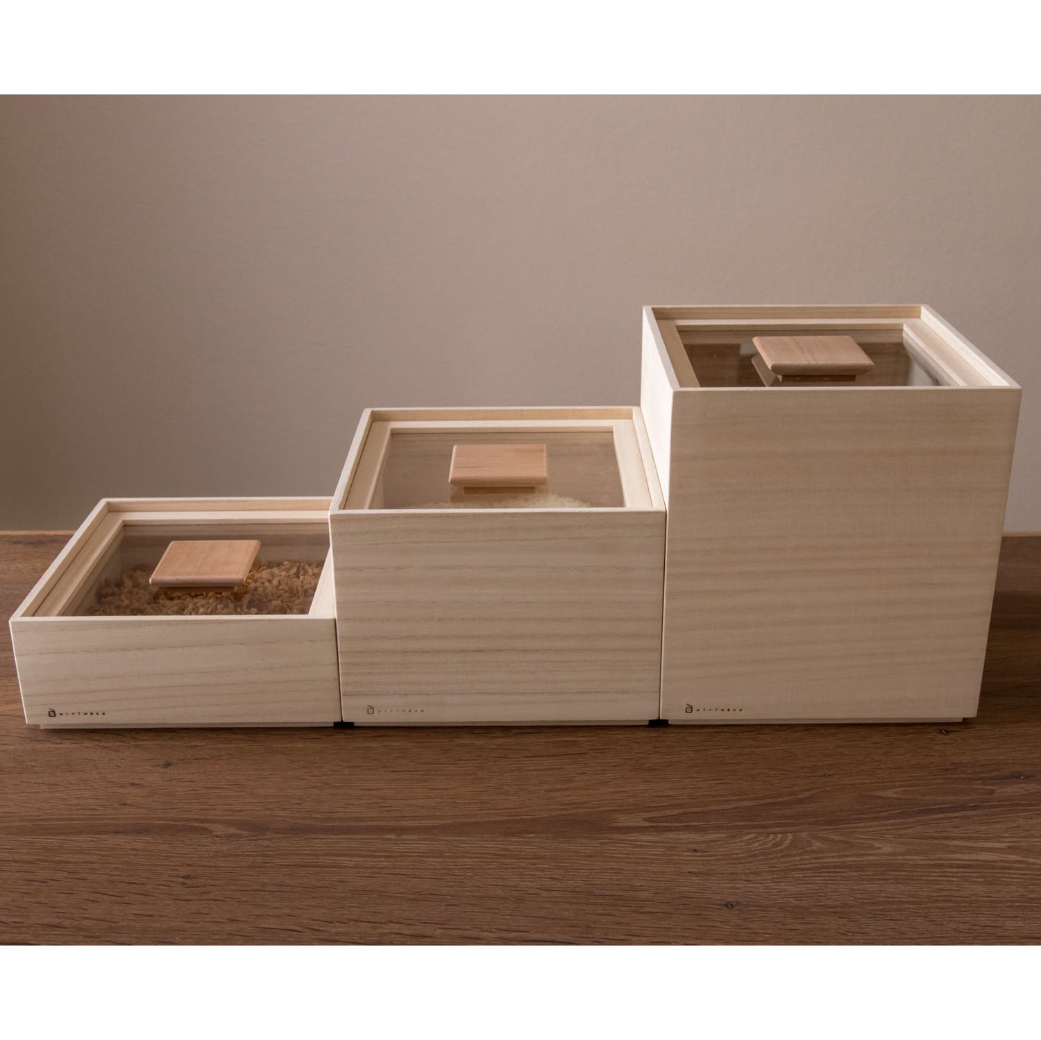 Rice Bin - Small (1 kg)-Bin-Masuda Kiribako-JINEN