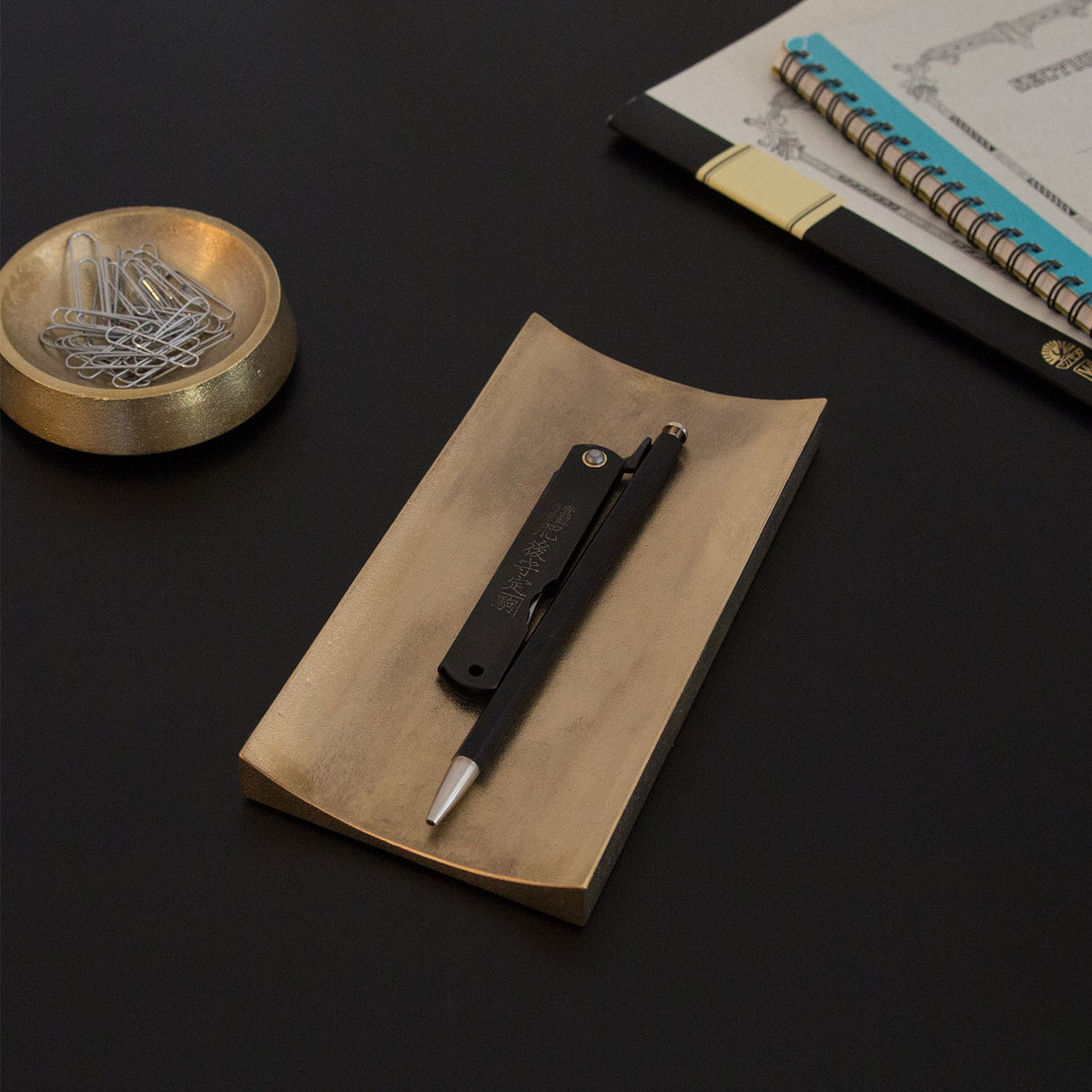 Higonokami Folding Knife - Aogami, Black