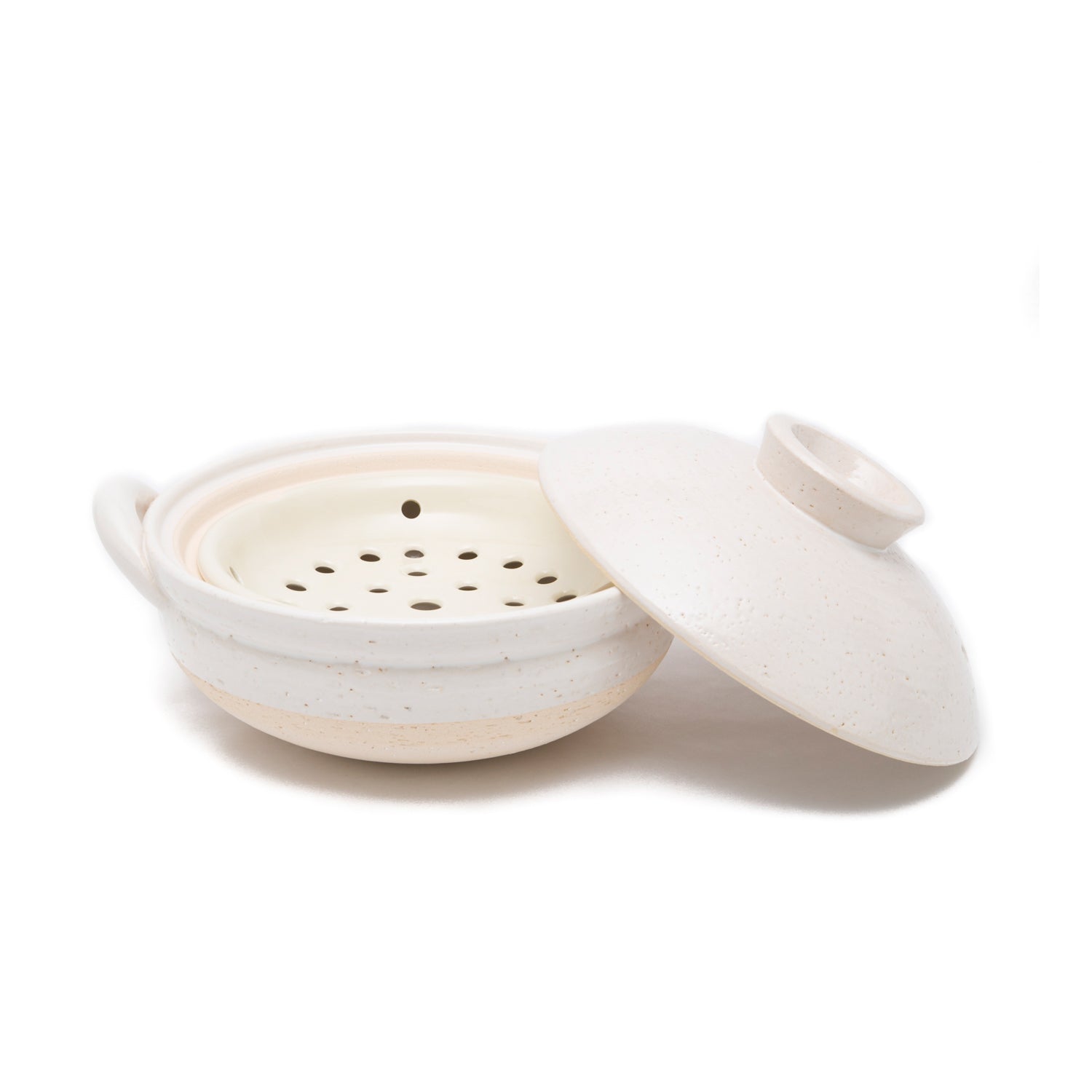 Mushi Nabe - Donabe Steamer - Medium-Clay Hot Pot-Nagatani-en-JINEN