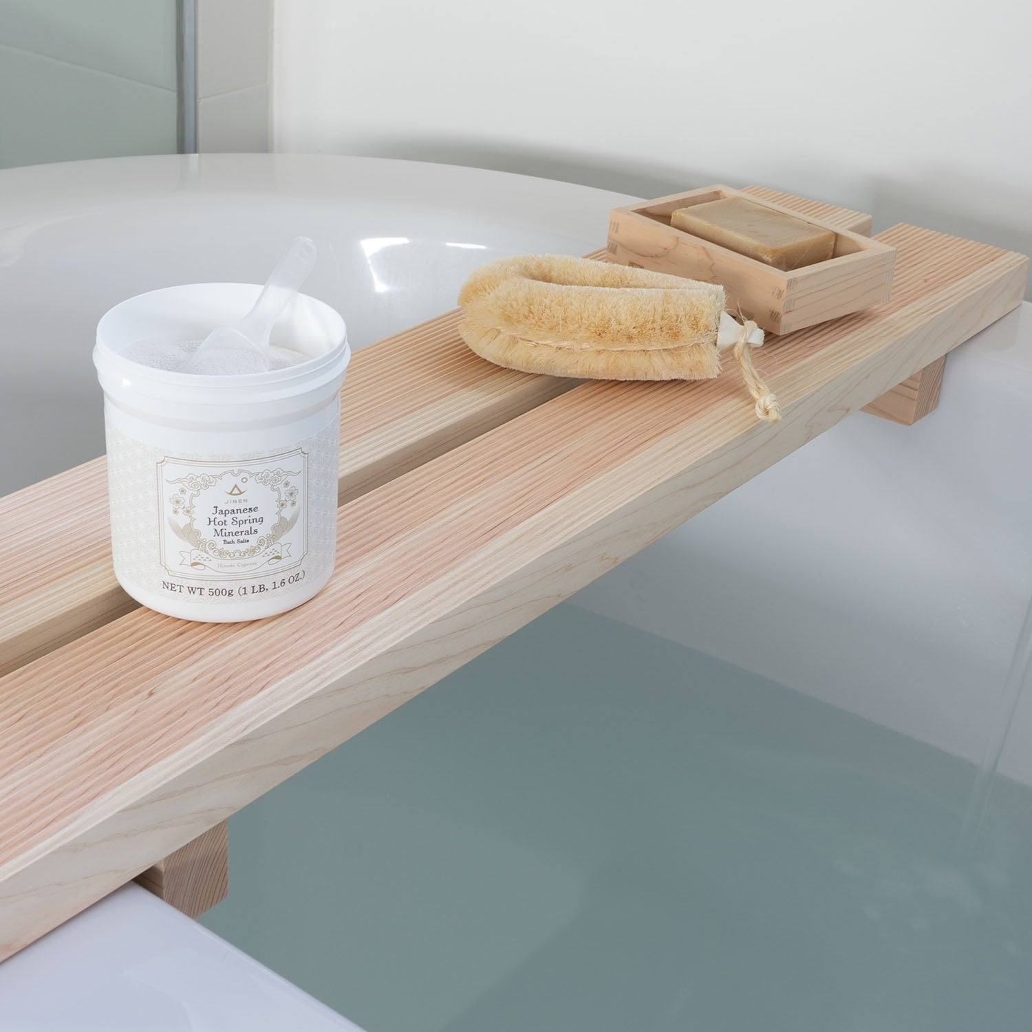 Japanese Hot Spring Minerals Bath Salts, Hinoki - 500g